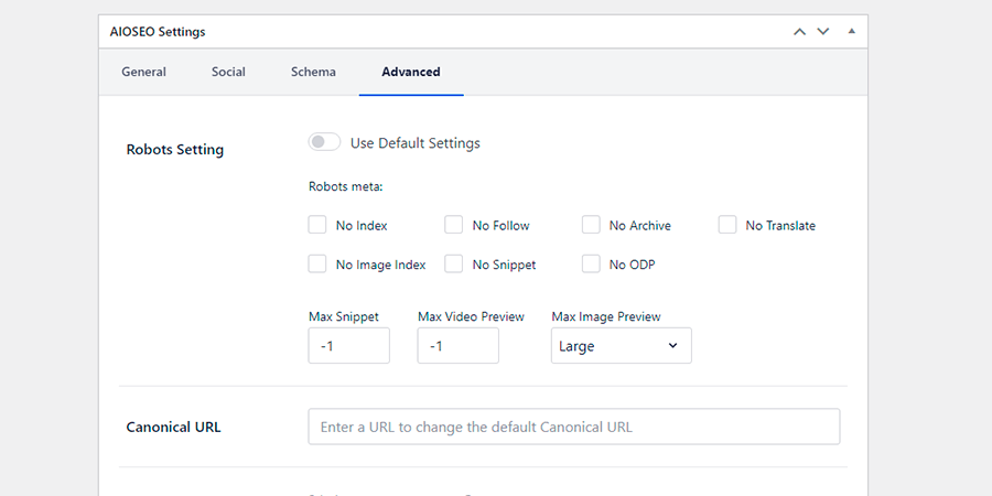 Ta bort en sida från index via All-SEO-Pack